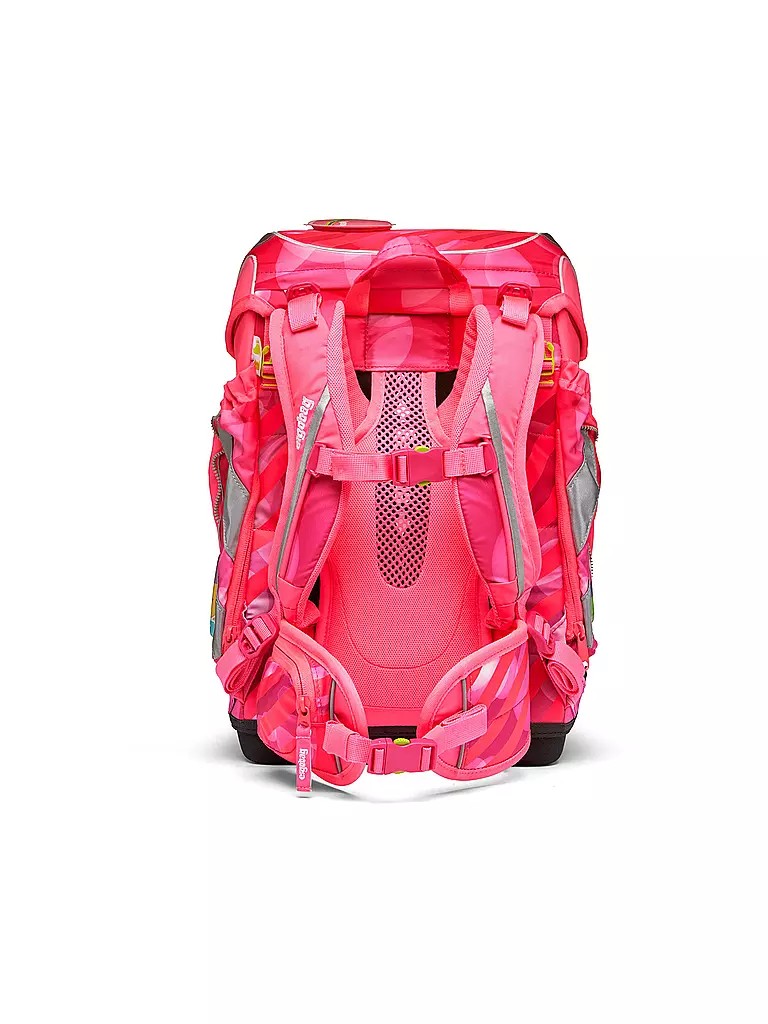 ERGOBAG | Set de mochila escolar de 5 piezas Cubo KuntBärbuntes Einhorn | Fucsia