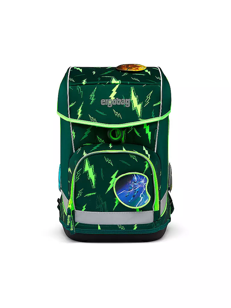 ERGOBAG | Set de mochila escolar de 5 piezas Cubo Light - Bärtastisch | Verde