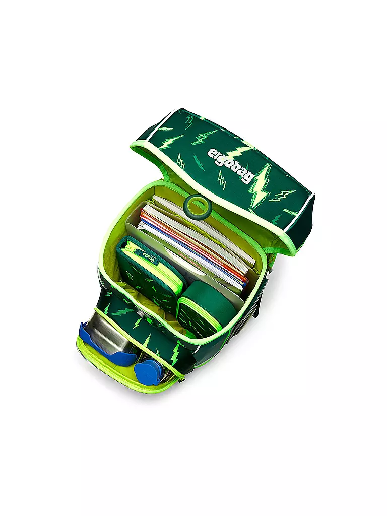 ERGOBAG | Set de mochila escolar de 5 piezas Cubo Light - Bärtastisch | 