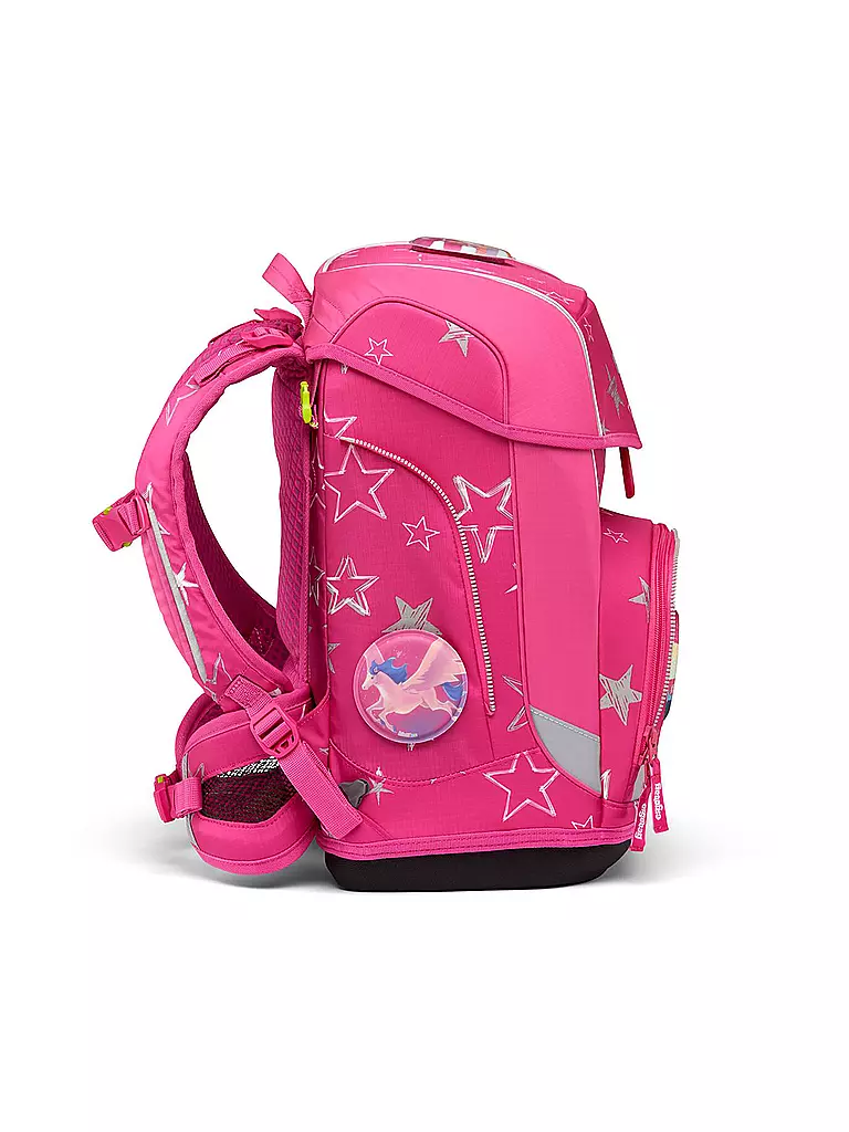 ERGOBAG | Set de mochila escolar de 5 piezas Cubo Light - SternzauBär | Fucsia