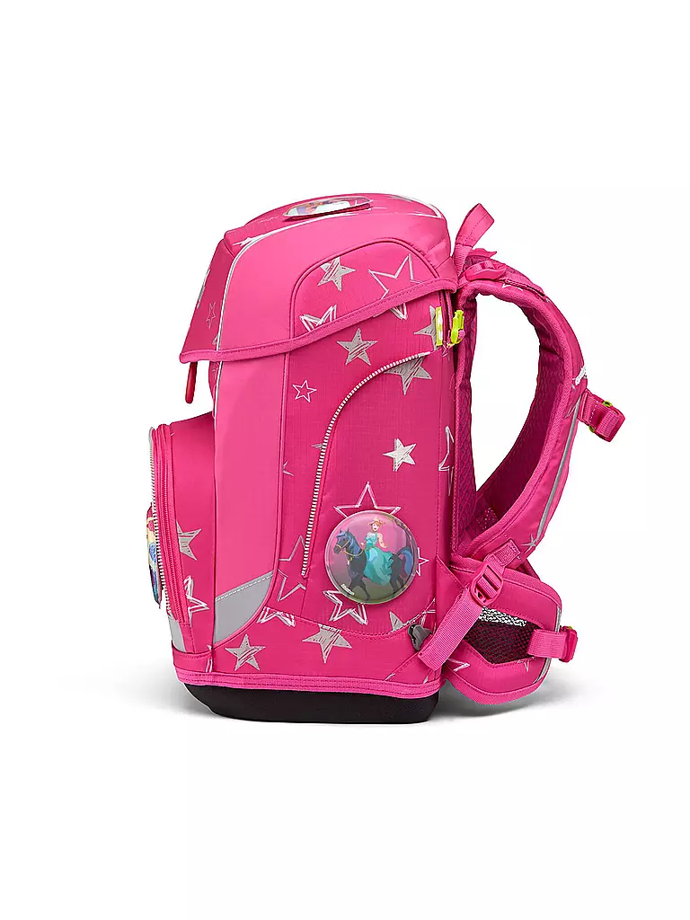 ERGOBAG | Set de mochila escolar de 5 piezas Cubo Light - SternzauBär | Fucsia