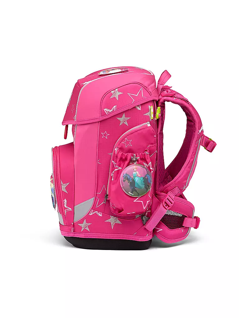 ERGOBAG | Set de mochila escolar de 5 piezas Cubo Light - SternzauBär | Fucsia
