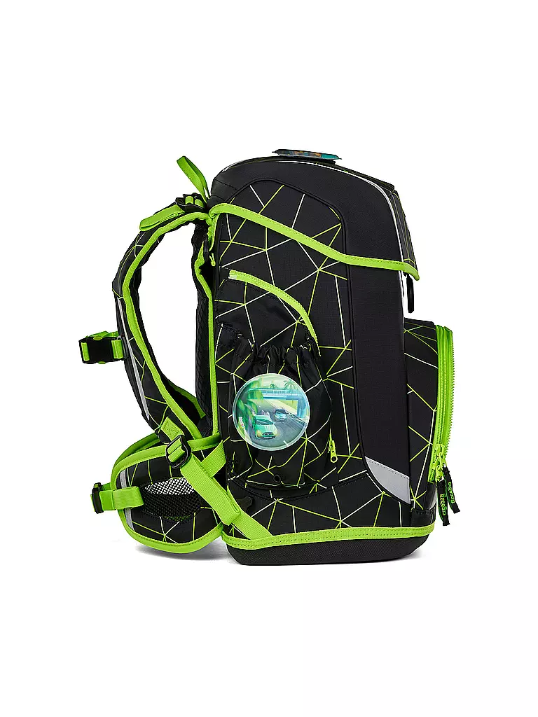 ERGOBAG | Set de mochila escolar de 5 piezas CUBO LIGHT CyBär Race |