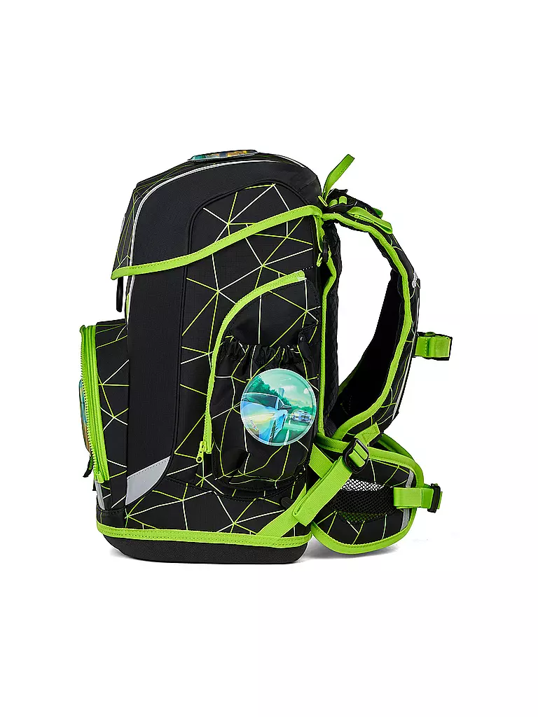 ERGOBAG | Set de mochila escolar de 5 piezas CUBO LIGHT CyBär Race |