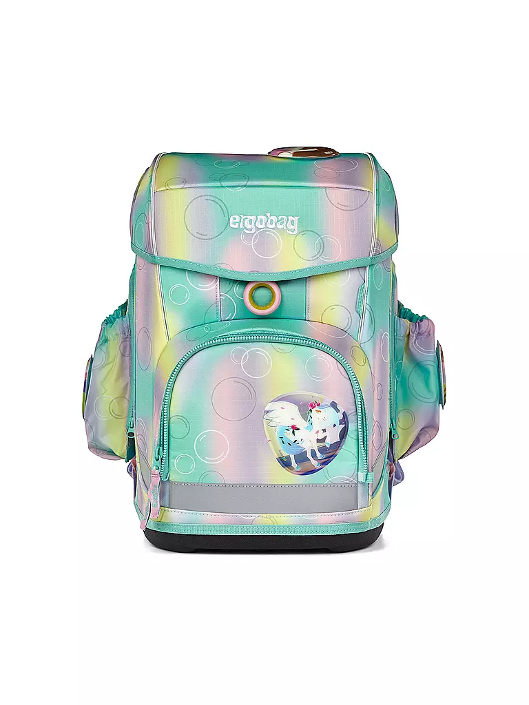 ERGOBAG | Set de mochila escolar de 5 piezas CUBO LIGHT Mundo mágico de osos | Multicolor
