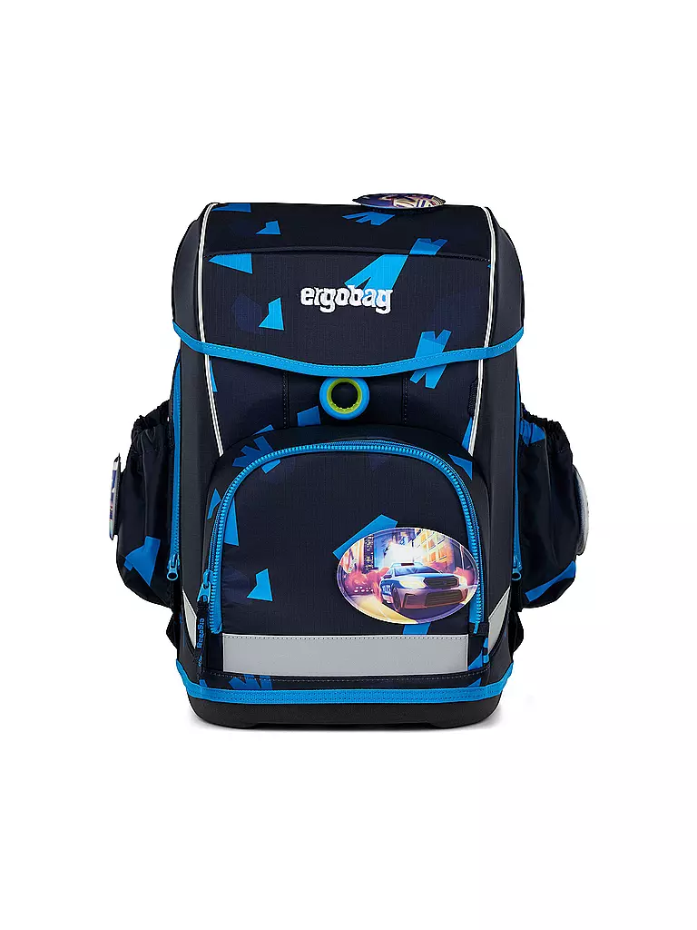 ERGOBAG | Set de mochila escolar de 5 piezas CUBO LIGHT VerfolgBäerjagd | Negro