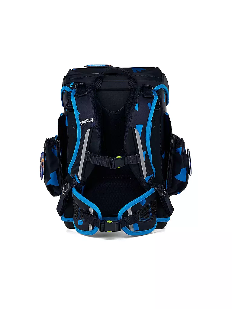 ERGOBAG | Set de mochila escolar de 5 piezas CUBO LIGHT VerfolgBäerjagd | Negro