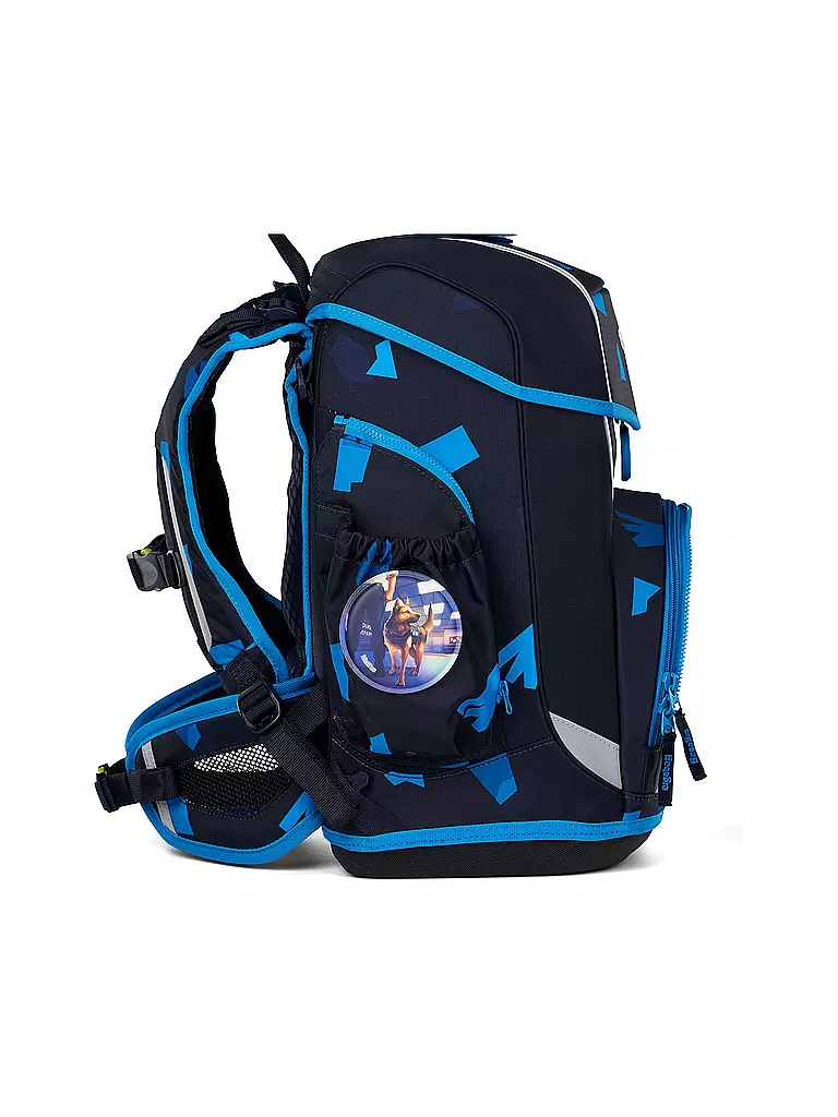 ERGOBAG | Set de mochila escolar de 5 piezas CUBO LIGHT VerfolgBäerjagd | Negro