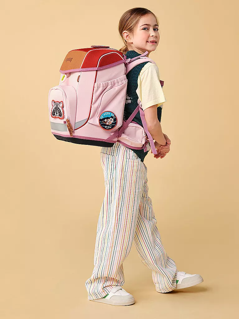 ERGOBAG | Set de mochila escolar de 5 piezas CUBO PfadfindBär | Multicolor