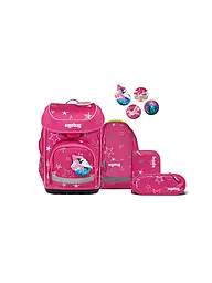 ERGOBAG | Set de mochila escolar de 5 piezas CUBO SternzauBär 2026 | Fucsia