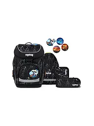 ERGOBAG | Set de mochila escolar de 5 piezas CUBO Super ReflektBär 2026 | Negro