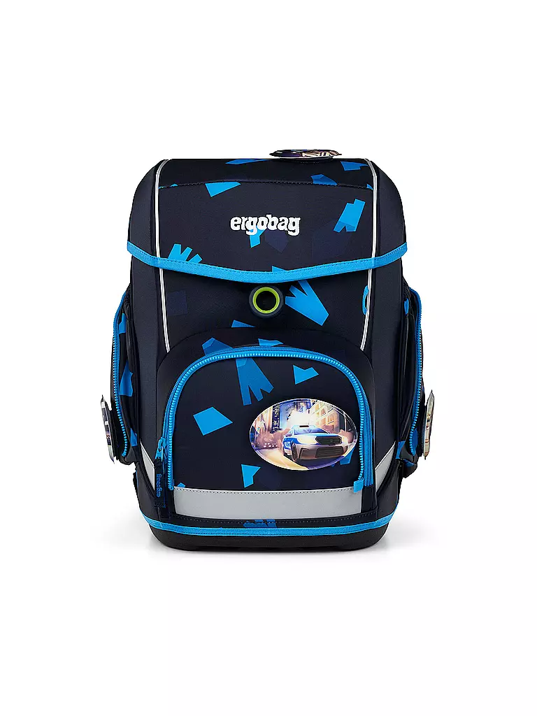 ERGOBAG | Set de mochila escolar de 5 piezas CUBO VerfolgBärjagd | Negro