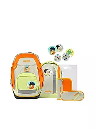 ERGOBAG | Set de mochila escolar de 5 piezas Pack Stadt Bärwohner | Gris claro