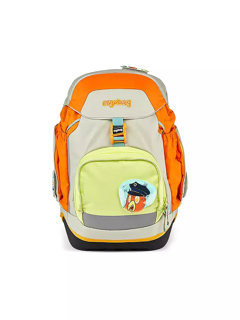 ERGOBAG | Set de mochila escolar de 5 piezas Pack Stadt Bärwohner | Gris claro