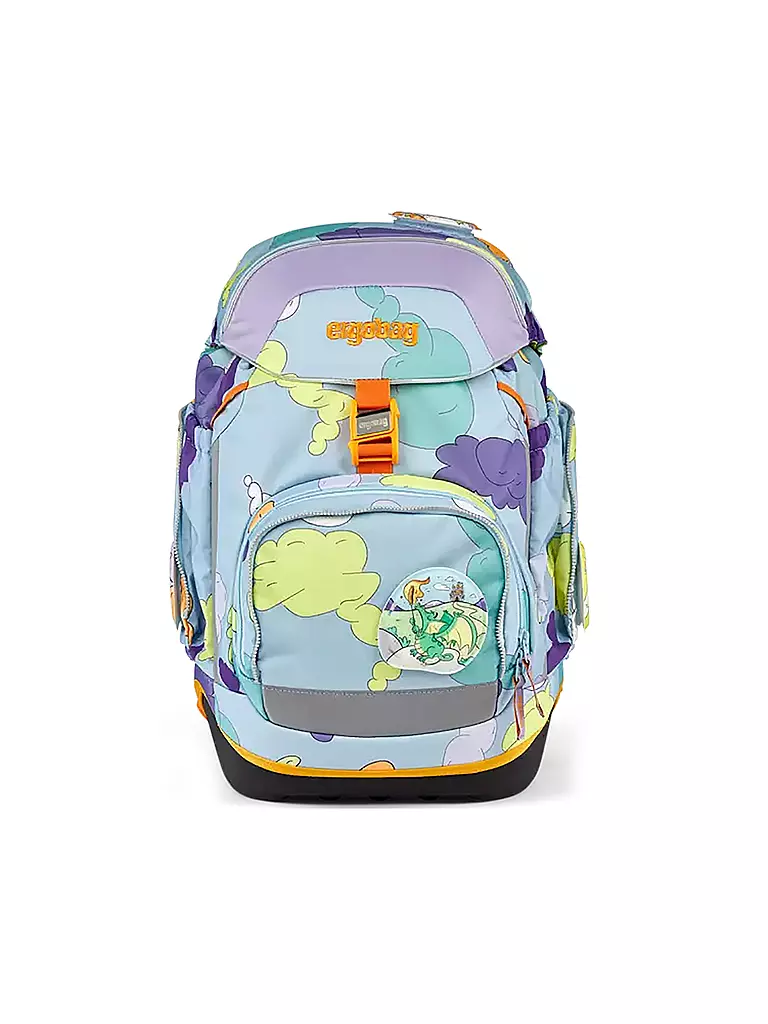 ERGOBAG | Set de mochila escolar de 5 piezas Tagträum Bär | Azul claro