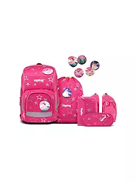 ERGOBAG | Set de mochila escolar de 5 piezas Wide - SternzauBär | Fucsia