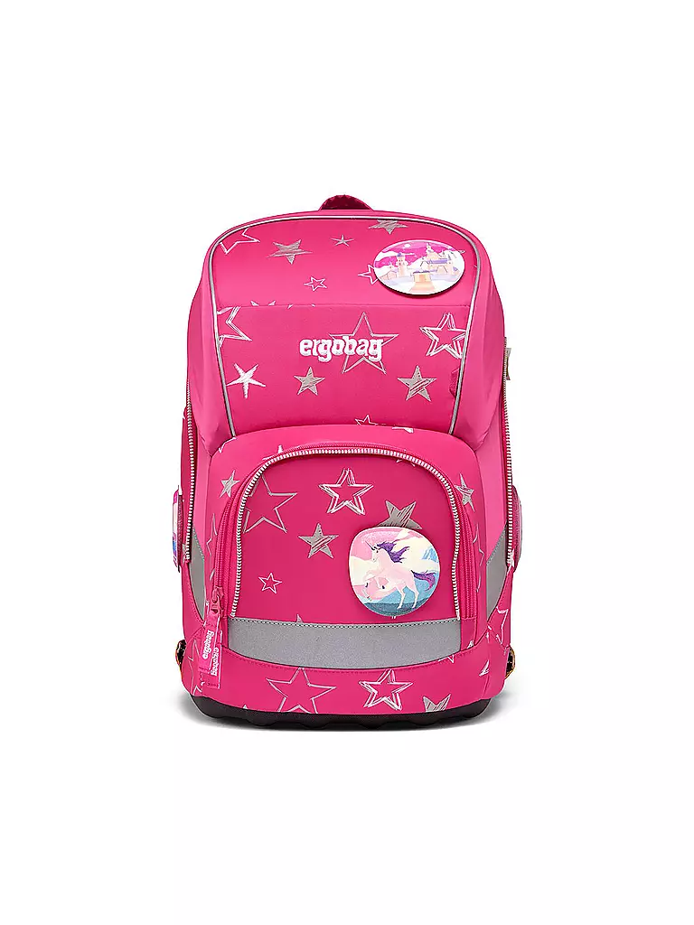 ERGOBAG | Set de mochila escolar de 5 piezas Wide - SternzauBär | Fucsia