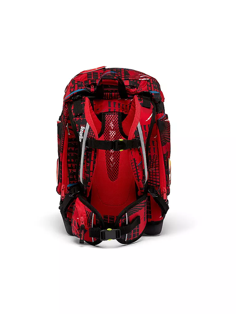 ERGOBAG | Set de mochila escolar de 6 piezas - AlarmBäreitschaft | Rojo