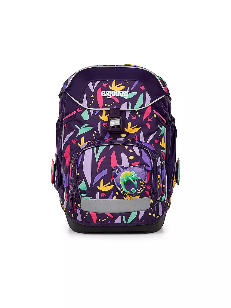 ERGOBAG | Set de mochila escolar de 6 piezas Ambärzonas | Lila