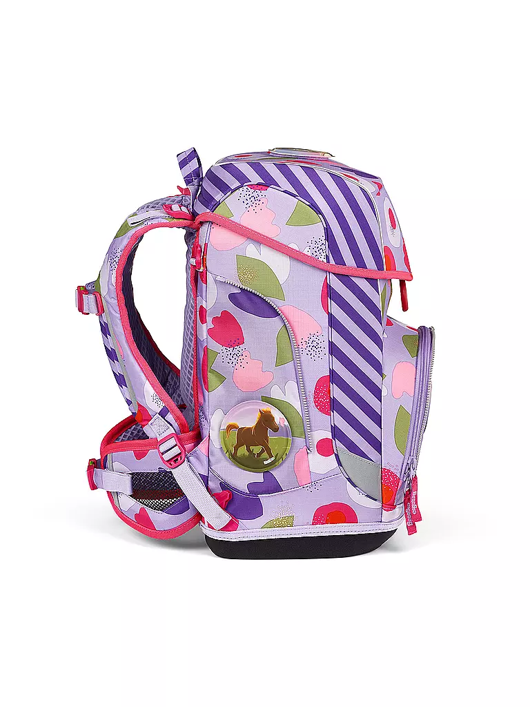 ERGOBAG | Set de mochila escolar de 6 piezas CUBO Light - BlütenzauBär |