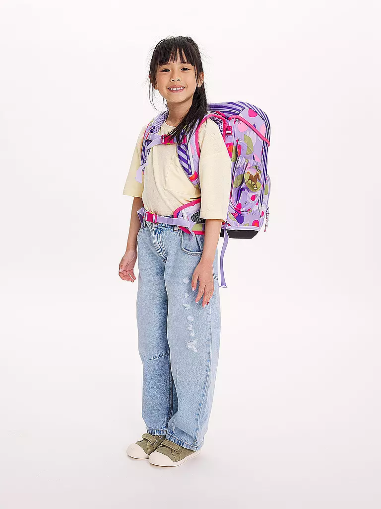 ERGOBAG | Set de mochila escolar de 6 piezas CUBO Light - BlütenzauBär |