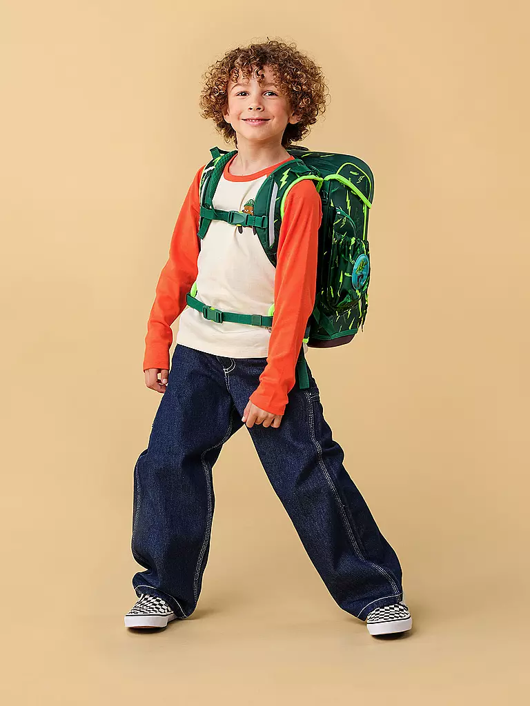 ERGOBAG | Set de mochila escolar de 6 piezas CUBO LIGHT Bärtastisch | 