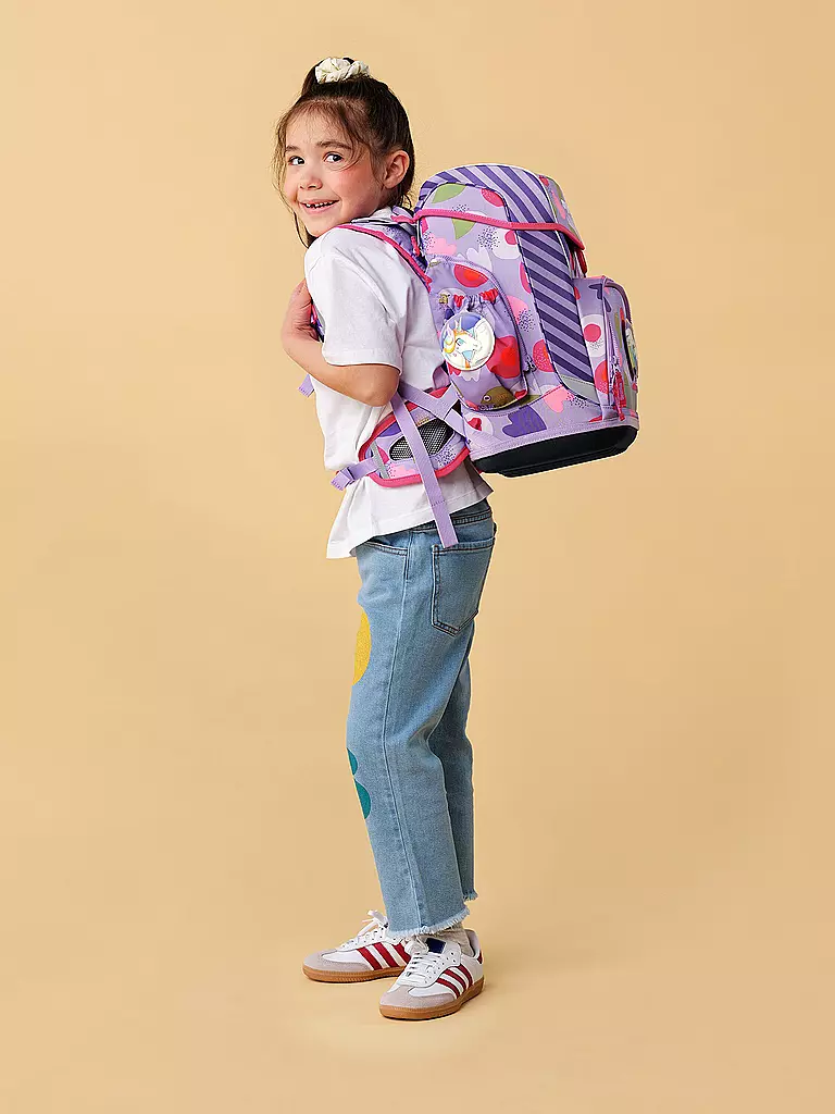 ERGOBAG | Set de mochila escolar de 6 piezas CUBO LIGHT BlütenzauBär |