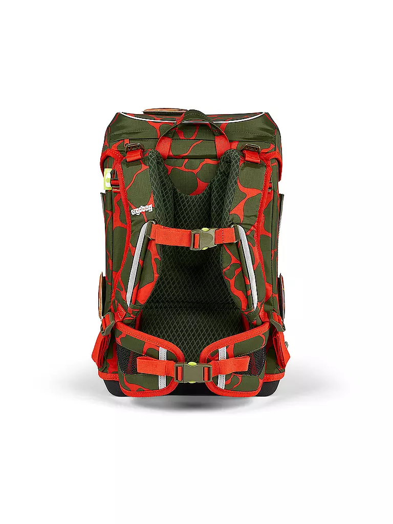 ERGOBAG | Set de mochila escolar de 6 piezas CUBO Light Lumi - FeuerspeiBär | Oliva