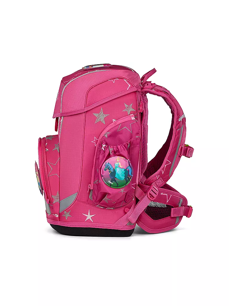 ERGOBAG | Set de mochila escolar de 6 piezas CUBO LIGHT SternzauBär | Fucsia