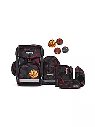 ERGOBAG | Set de mochila escolar de 6 piezas CUBO LIGHT TaekBärdo | Negro