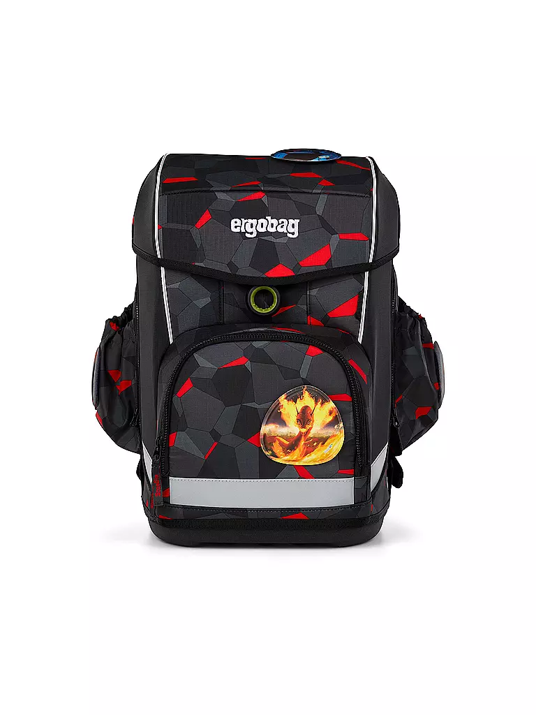 ERGOBAG | Set de mochila escolar de 6 piezas CUBO LIGHT TaekBärdo | Negro