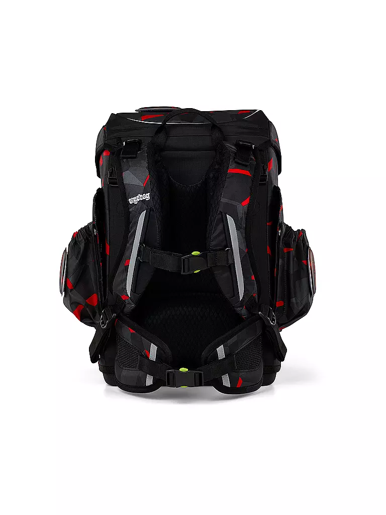 ERGOBAG | Set de mochila escolar de 6 piezas CUBO LIGHT TaekBärdo | Negro