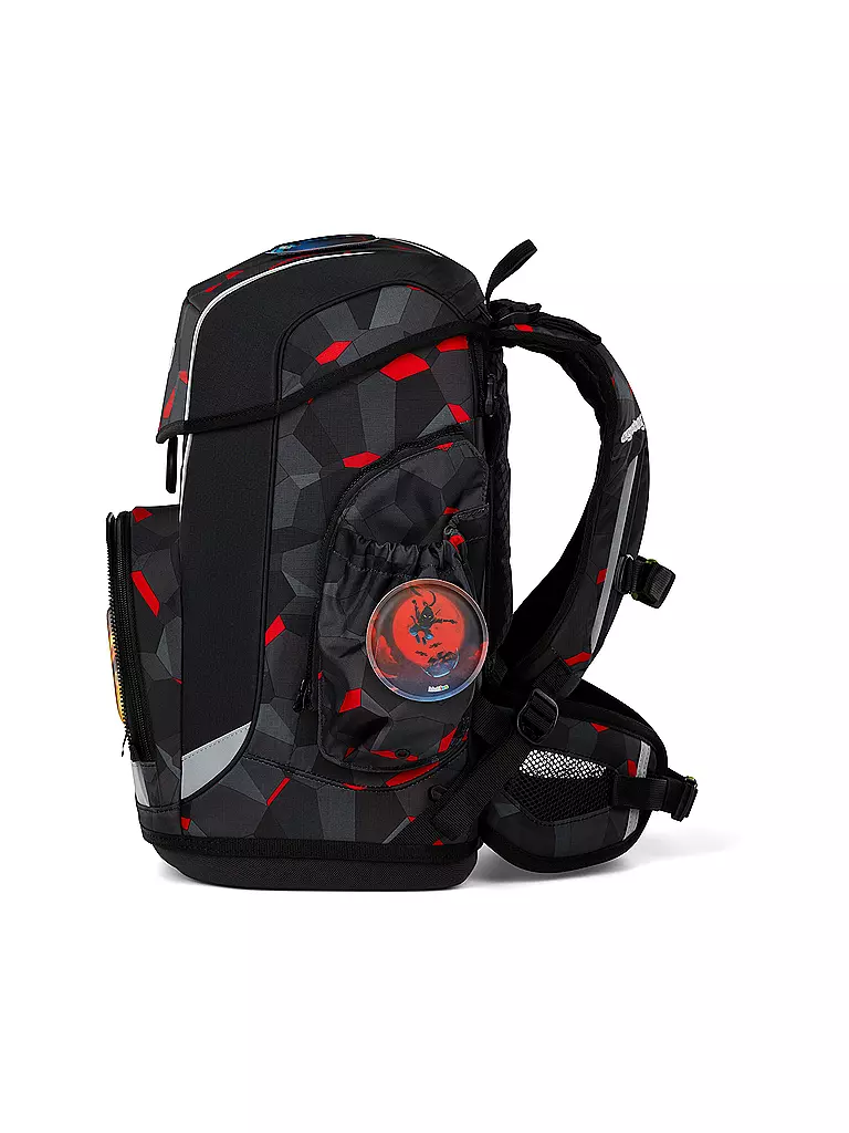 ERGOBAG | Set de mochila escolar de 6 piezas CUBO LIGHT TaekBärdo | Negro