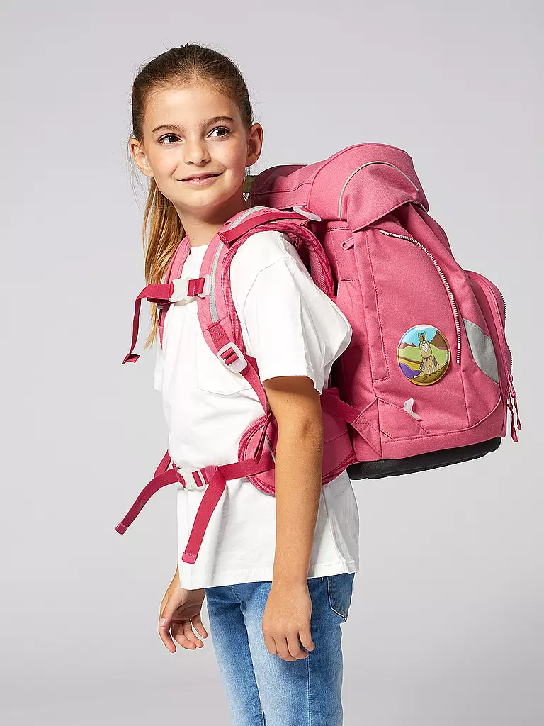 ERGOBAG | Set de mochila escolar de 6 piezas Lamas in Bärjamas |