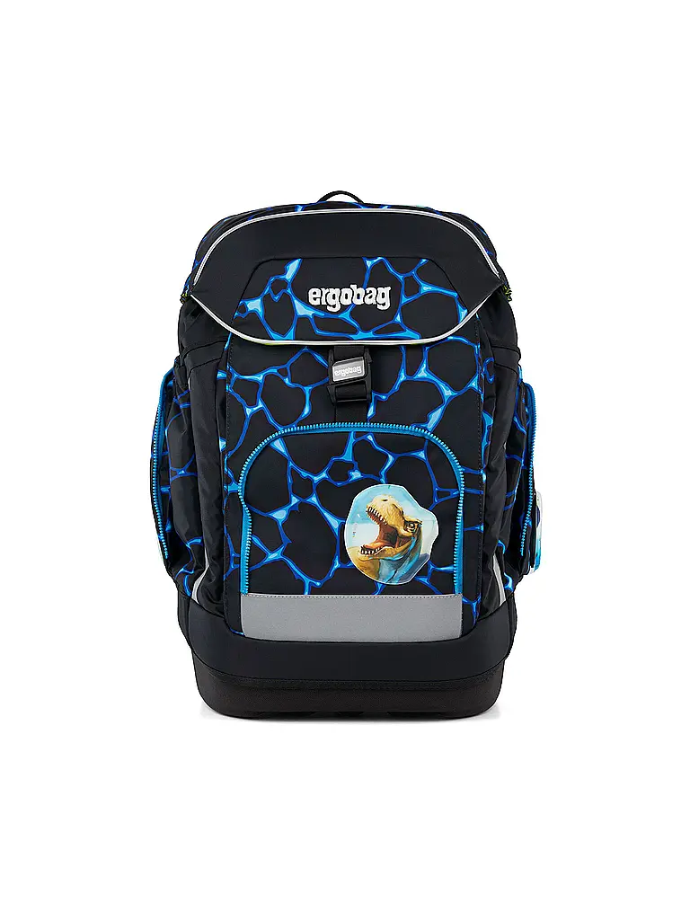 ERGOBAG | Set de mochila escolar de 6 piezas Maxi Bärassic Garden | Negro