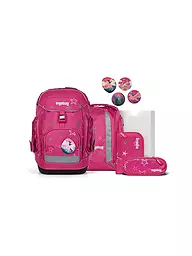 ERGOBAG | Set de mochila escolar de 6 piezas MAXI SternzauBär | Fucsia