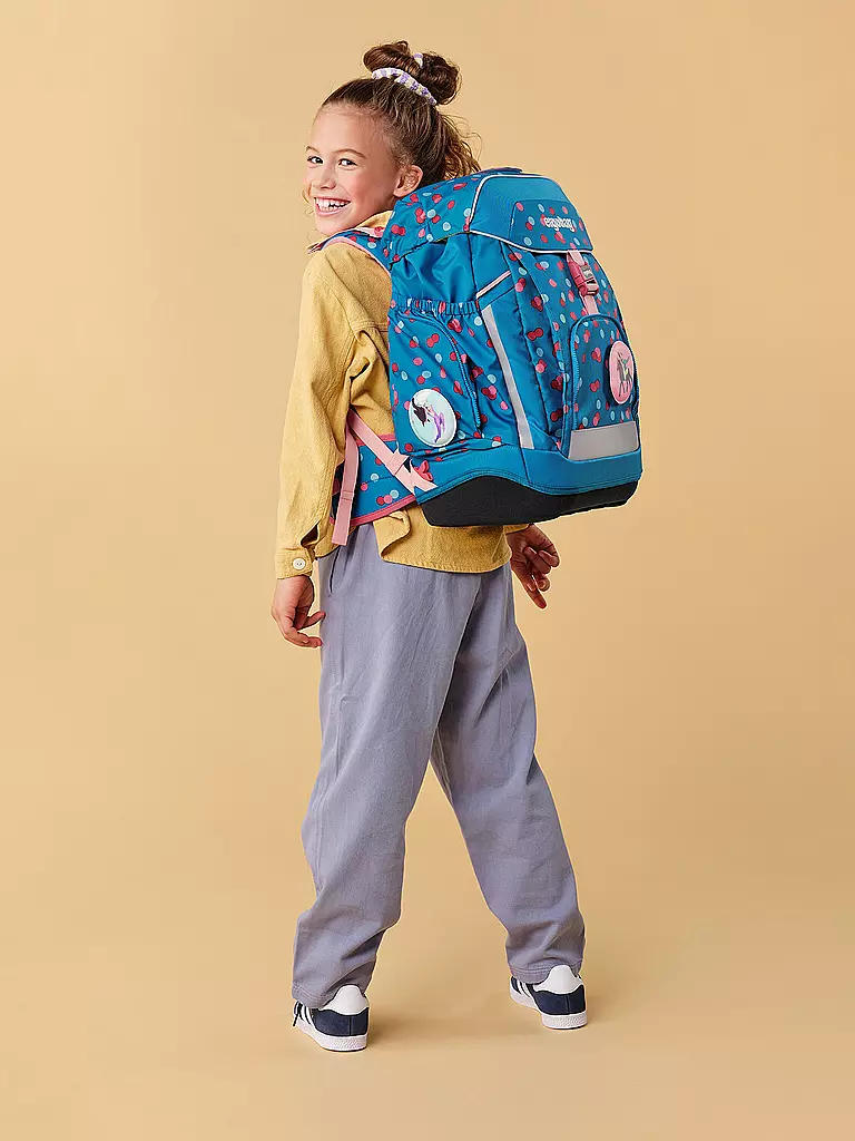 ERGOBAG | Set de mochila escolar de 6 piezas Maxi VoltiBär | Azul