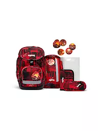 ERGOBAG | Set de mochilas escolares de 6 piezas PACK - ZitronenfaltBär | Rojo