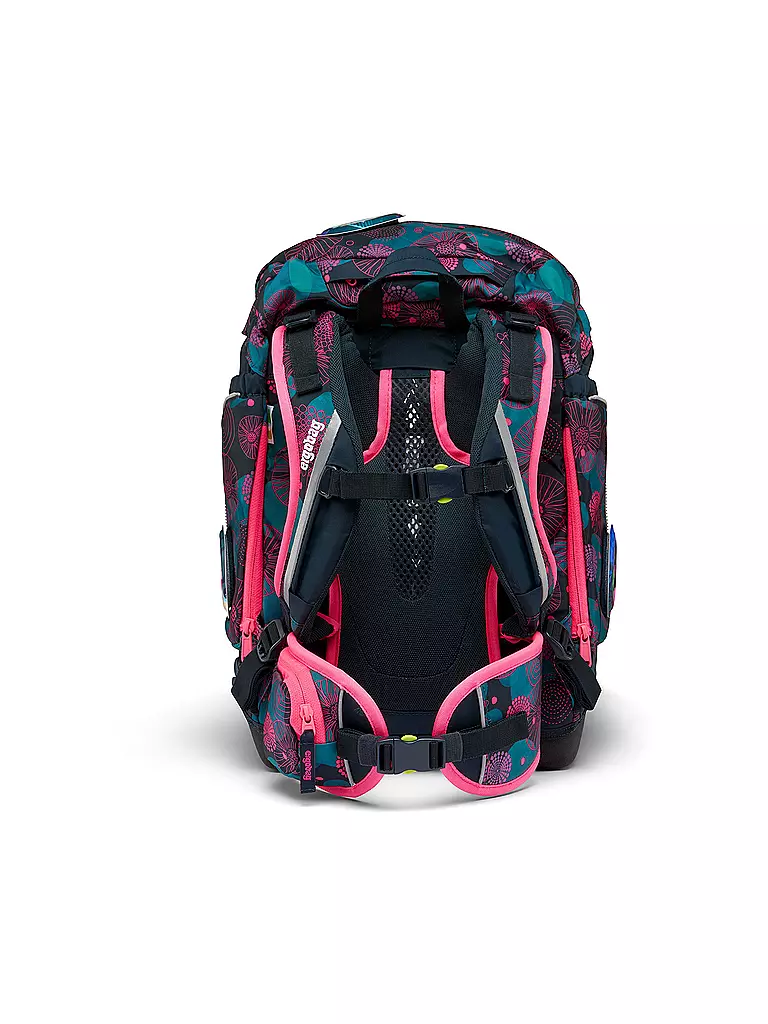 ERGOBAG | Set de mochila escolar de 6 piezas PACK - KorallBär | Azul oscuro