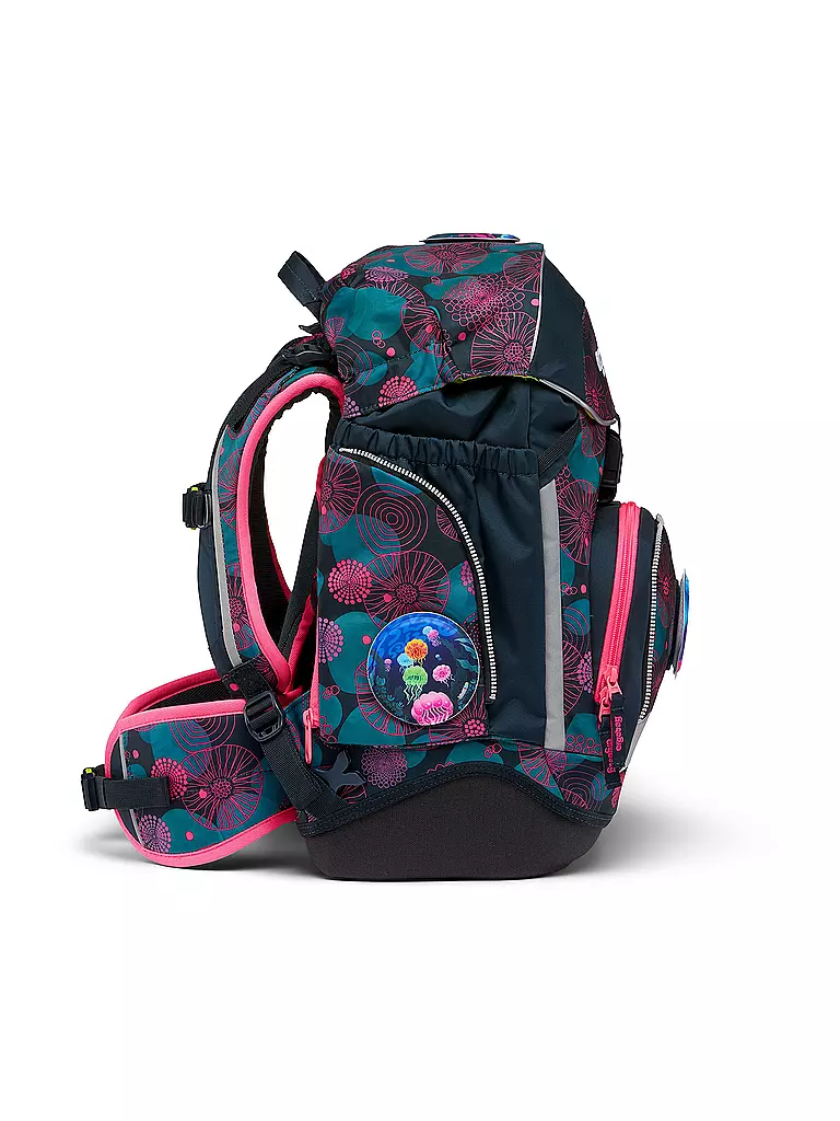 ERGOBAG | Set de mochila escolar de 6 piezas PACK - KorallBär | Azul oscuro