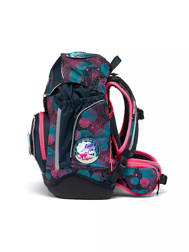 ERGOBAG | Set de mochila escolar de 6 piezas PACK - KorallBär | Azul oscuro