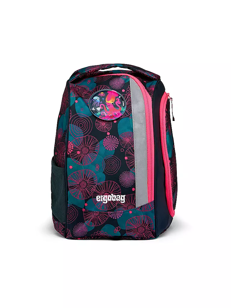 ERGOBAG | Set de mochila escolar de 6 piezas PACK - KorallBär | Azul oscuro