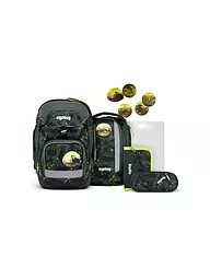 ERGOBAG | Set de mochilas escolares de 6 piezas PACK - ZitronenfaltBär | Verde oscuro