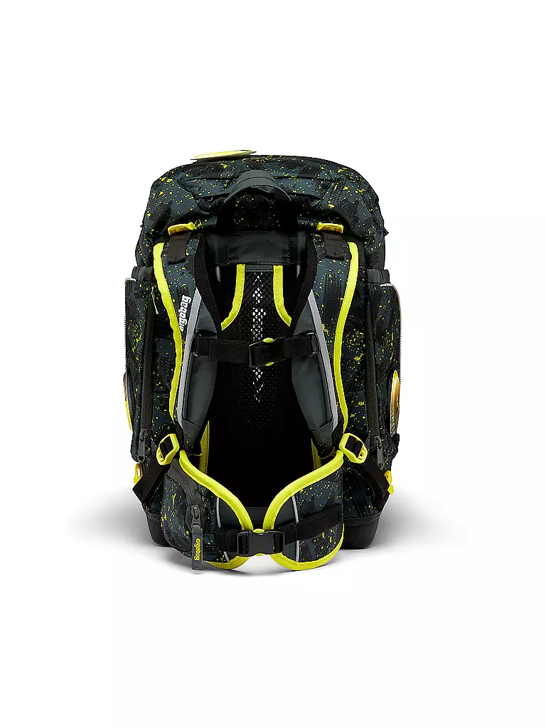 ERGOBAG | Set de mochila escolar de 6 piezas PACK - MähdreschBär | Verde oscuro