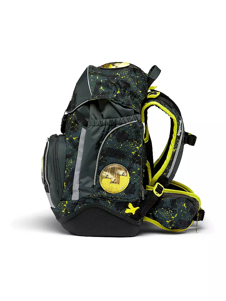 ERGOBAG | Set de mochila escolar de 6 piezas PACK - MähdreschBär | Verde oscuro