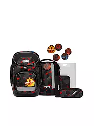 ERGOBAG | Set de mochilas escolares de 6 piezas PACK - ZitronenfaltBär | Negro