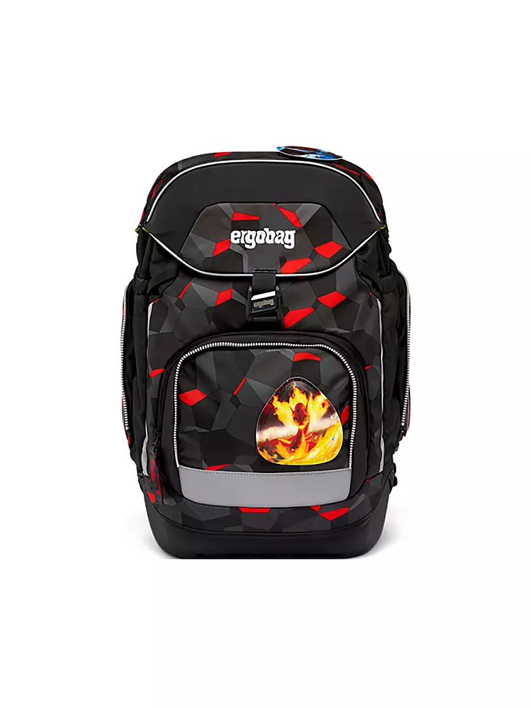 ERGOBAG | Set de mochila escolar de 6 piezas PACK - TaekBärdo | Negro