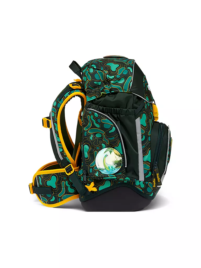 ERGOBAG | Set de mochila escolar de 6 piezas PACK - TriBäratops | Verde oscuro