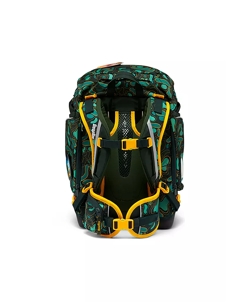 ERGOBAG | Set de mochila escolar de 6 piezas PACK - TriBäratops | Verde oscuro