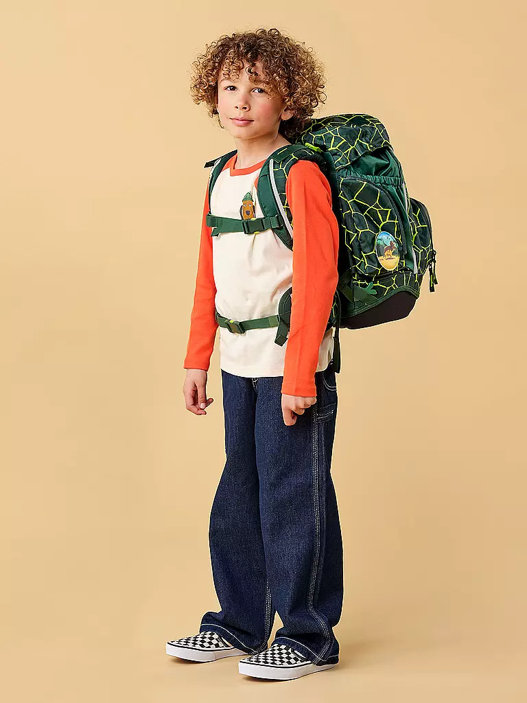 ERGOBAG | Set de mochila escolar de 6 piezas Pack BärRex |